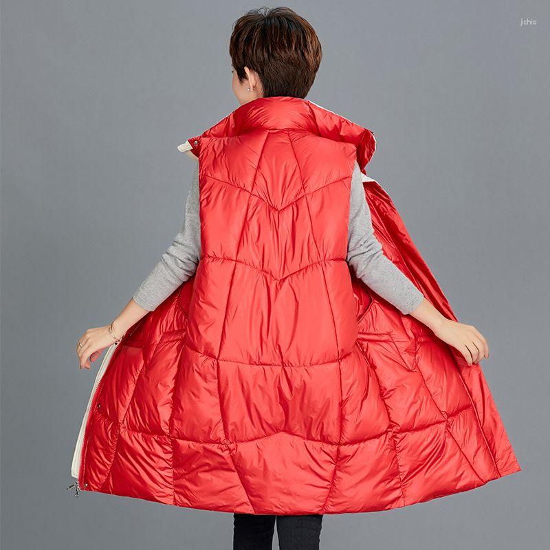 Womens Vests Loose Fashion Trend Versatile Vest Female Coat 2023 Korean Student Autumn Winter Down Cotton Waistcoat