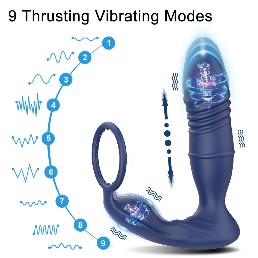 Anal Toys Bluetooth Stimulating Prostate Massager Application Control Vibrator Telescoping Prostate Stimulator Male Anal Sex Toy 230724