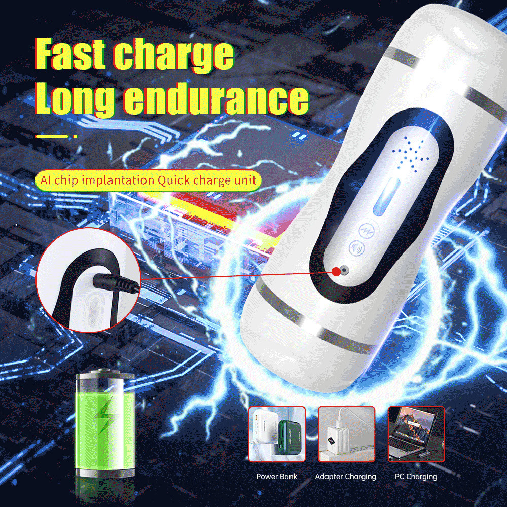 Masturbators 2-in-1 fully automatic male masturbator Pussy oral sex machine oral and vaginal heating masturbation cup sex toy 230725