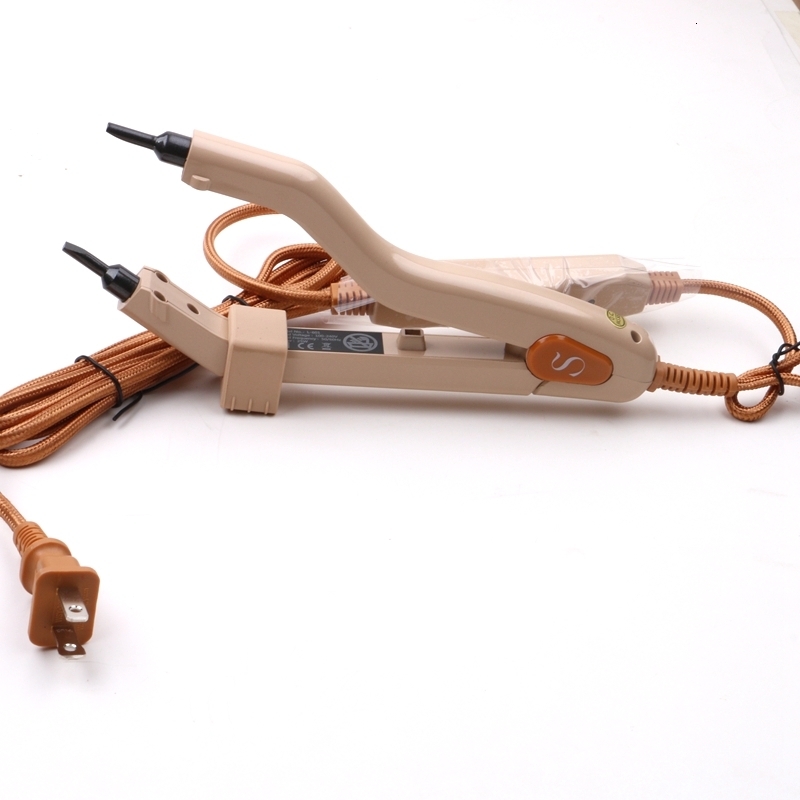 Connectors 1Pcs Adjustable Temperature 220 Professional Hair Fusion Iron Heat Hair Connectors Keratin Melting Tool 230724