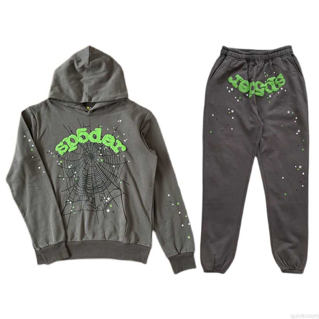 Designer Fashion Clothing Mens Tracksuits Sp5der 555555 Slate Grey Web Hoodie Pants Spider Web Sweater Pants Set, Shipping fee
Designer Fashion Clothing Mens Tracksuits Sp5der 555555 Slate Grey Web Hoodie Pants Spider Web Sweater Pants Set, Shipping fee