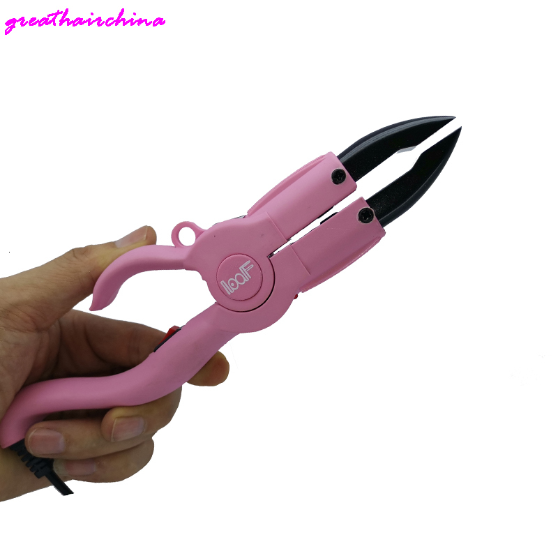 Connectors 1Pcs Factory Outlet Temperature Constant Flat Plate Fusion Heat Iron Hair Extension Keratin Bonding Tools Insulated Fingers 230724