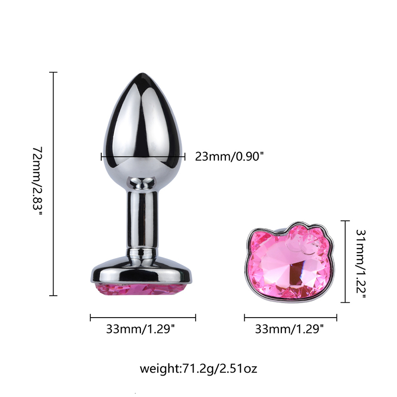 Adult Toys Metal anal plug suitable for men and women cute type and sexy anal sex toy sex game Couple buttocks plug Adult sex product 230724