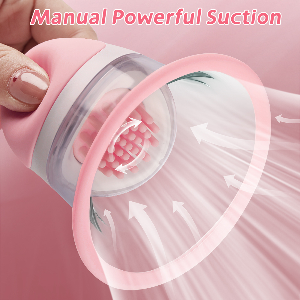 Adult Toys Nipple Toy suction cup powerful manual suction cup stimulation massager with 10 vibration and rotation modes wireless adult sex toy 230725