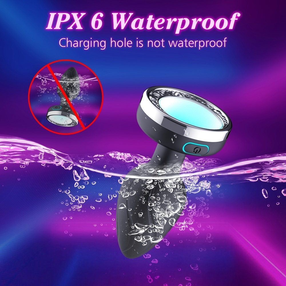 Adult Toys 10 Mode Hip Plug Color Led Lamp Anal Plug Vibrator Prostate massage Sex Toy 230724