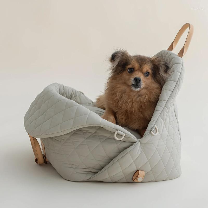 2025--Dog Carrier Pet Bag Kennel Nylon Waterproof Detachable Handbag Car Sofa Travel Cat Nest Puppy Bed Small Accessories