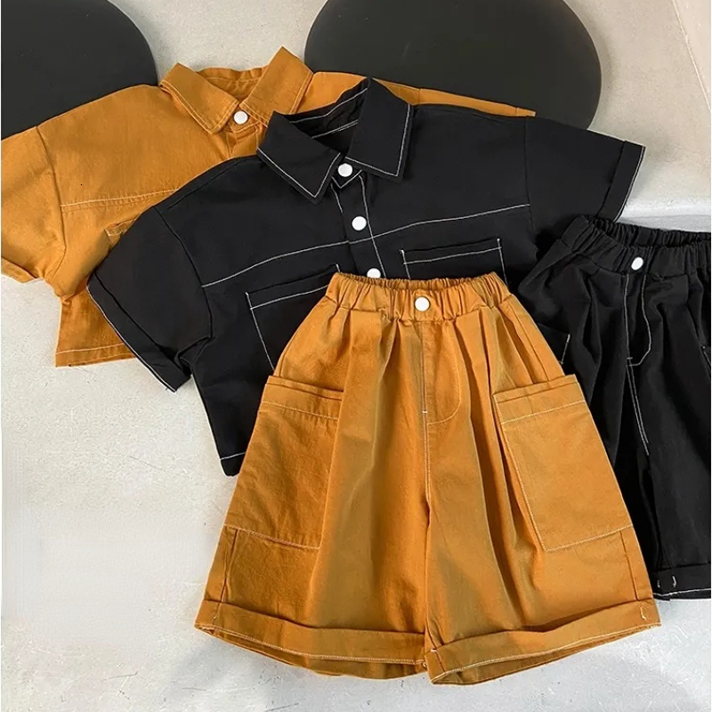 Clothing Sets Summer Children s Baby Boy Clothes Kids Outfits Set Fashion Shirt Shorts 2 Piece Birthday 2 9 Years Wear 230724