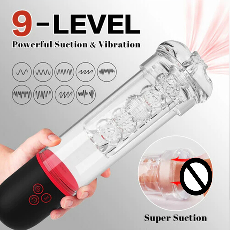 Masturbators Electric penis pump male masturbation penis vacuum automatically enhances adult Sex toy male oral sex cup 230725