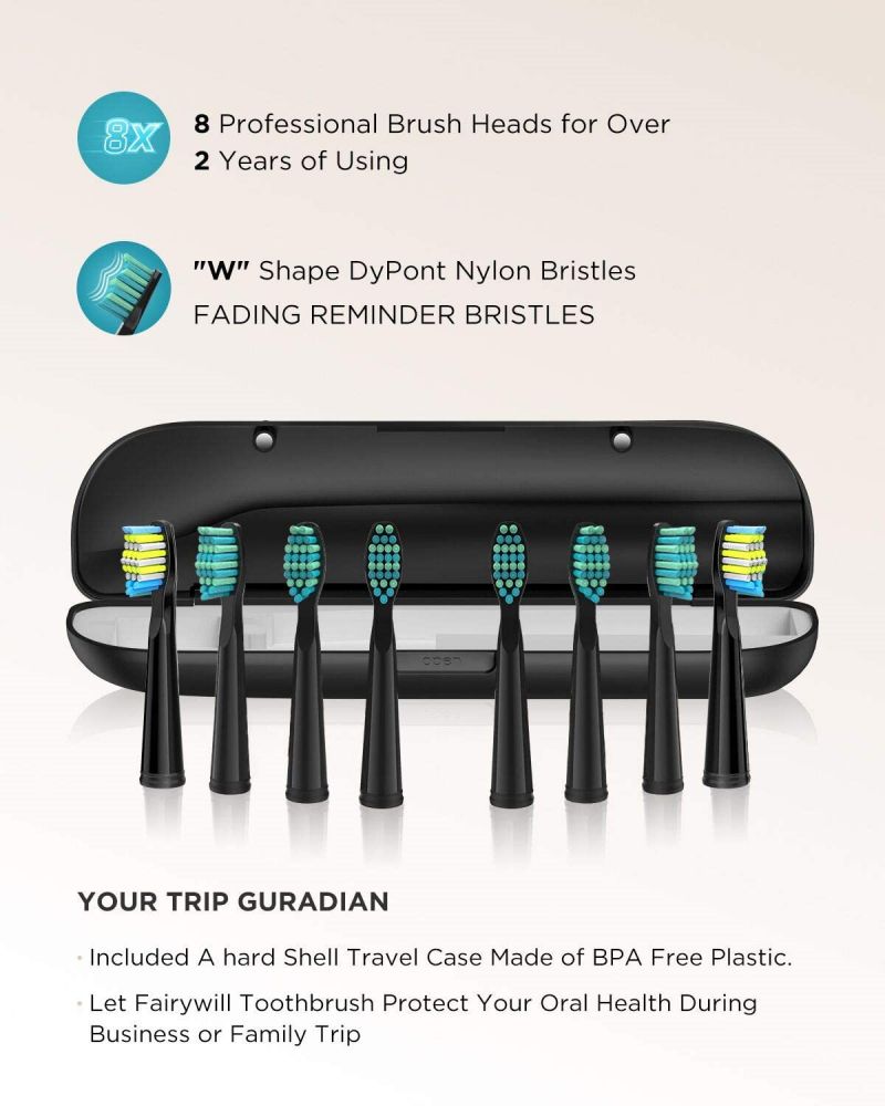 electric toothbrushes for adults kids 5 modes smart timer rechargeable whitening sonic toothbrush with 8 brush heads