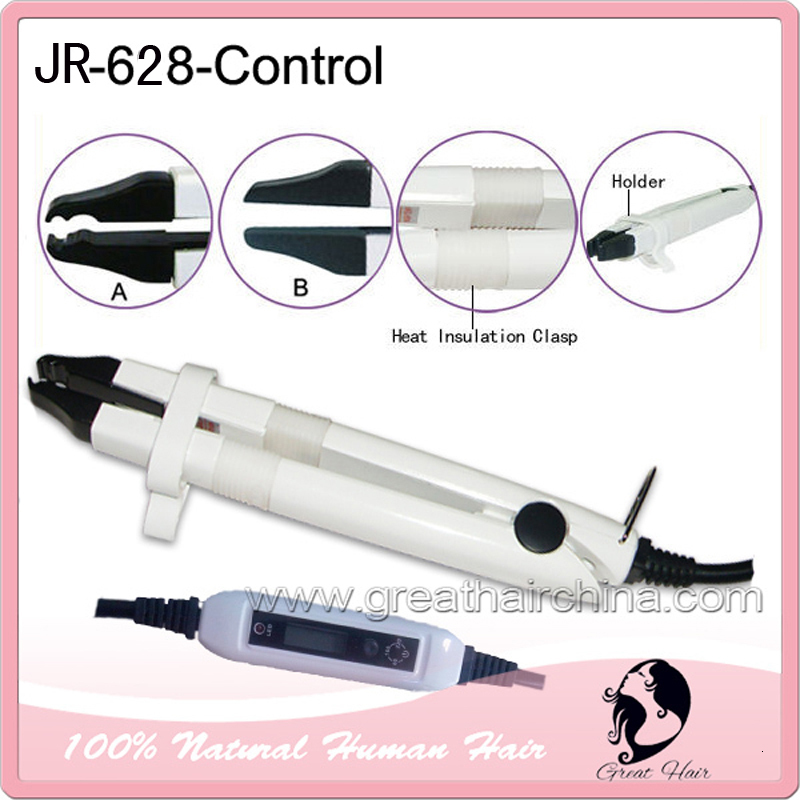 Connectors 1 Pieces est Fashion Professional Mini LED Temp Control Hair Extension Iron Heat Keratin Fusion Connector Tools 230724