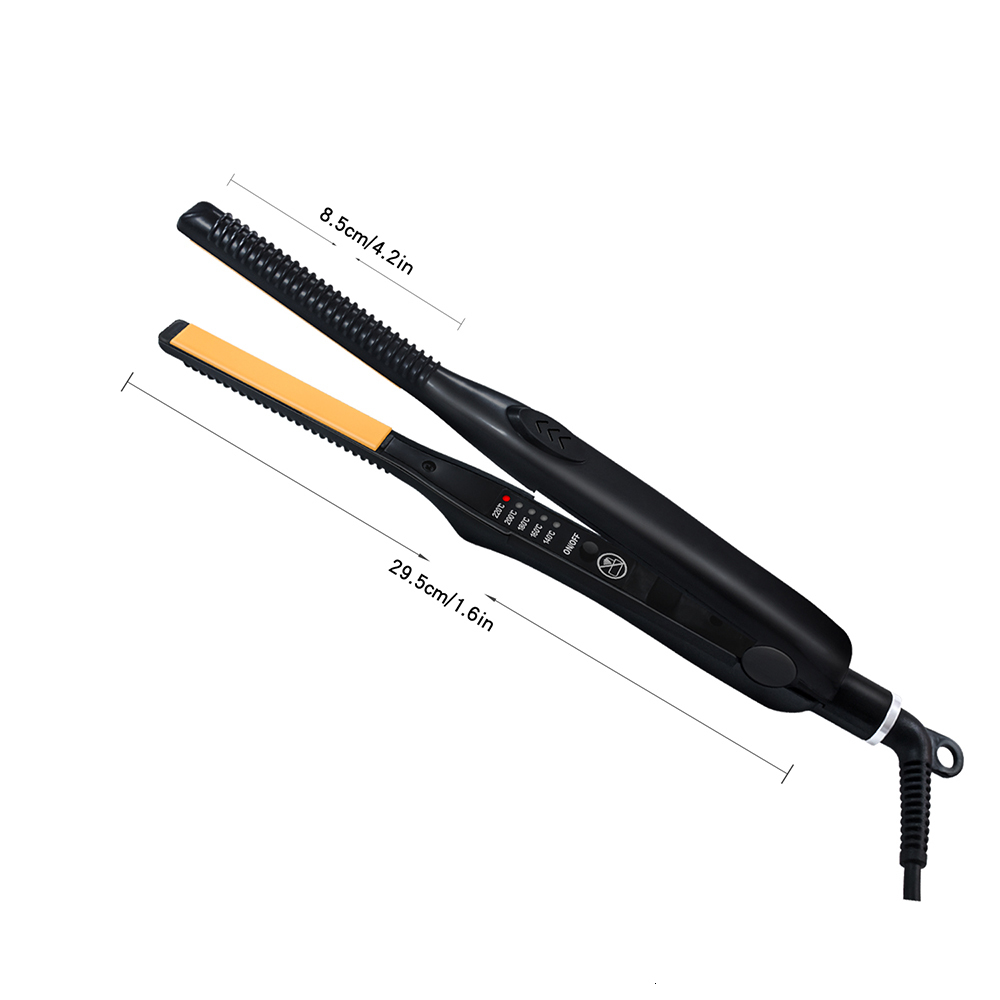 Hair Straighteners 2 In 1 Hair Straightener and Curler Mini Flat Iron Straightening Styling Tools Ceramic Hair Crimper Corrugation Curling Iron 230724