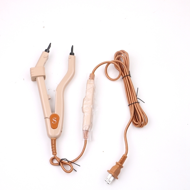 Connectors 1Pcs Adjustable Temperature 220 Professional Hair Fusion Iron Heat Hair Connectors Keratin Melting Tool 230724