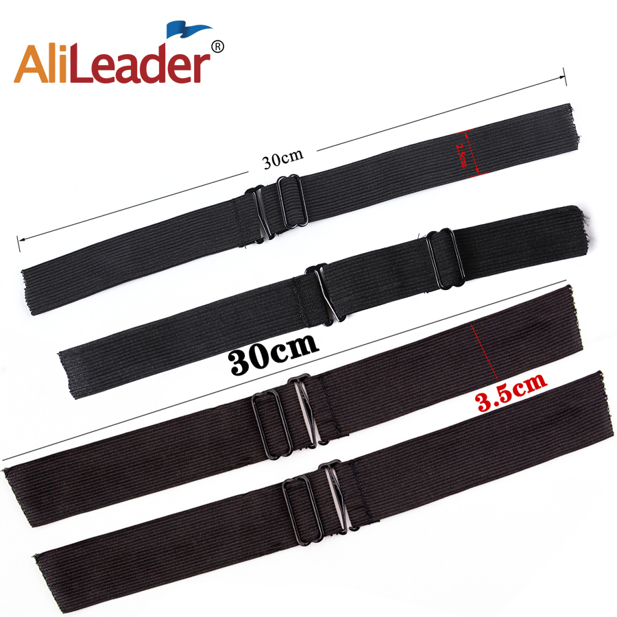 Wig Caps Alileader 50-100PCS Wholesale Price Adjustable Nylon Highest Elastic Bands For Wigs Making Wig Caps Hair Net Wig Making Tools 230724