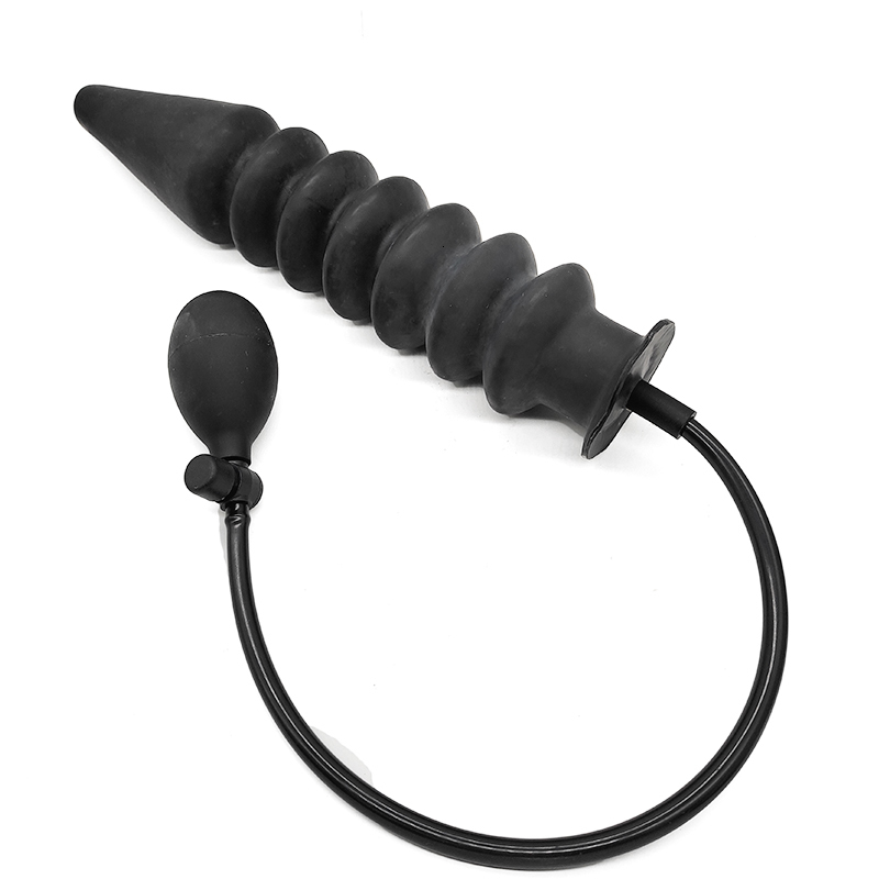 Anal Toys Super long anal plug inflatable drill shaped large/large anal plug can expand Dildo suitable for G/P point stimulation suitable for LGBT wom