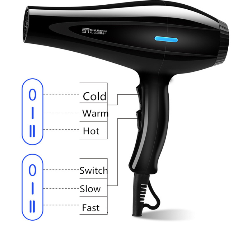 Hair Dryers 220V Hair Dryer Blow Air Nozzles Comb Brush and Cold Air Dryer Diffuser Household Hairdryer Salon Blower Hair Styling 43D 230724