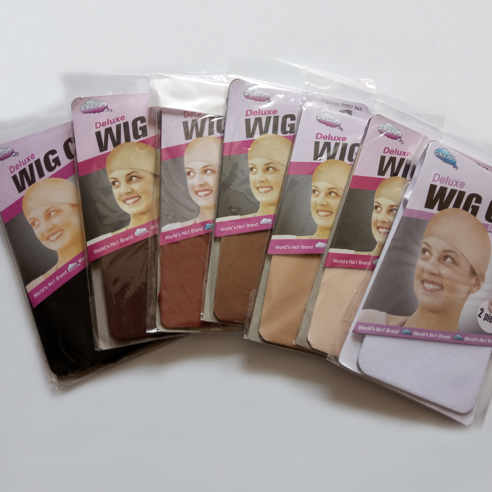 Wig Caps 100PCS50Packs Deluxe Wig Cap Stretchable Elastic Hair Net Snood Nylon Stretch Mesh for Making Wig Weaving Cap 2PCSPACK 230724