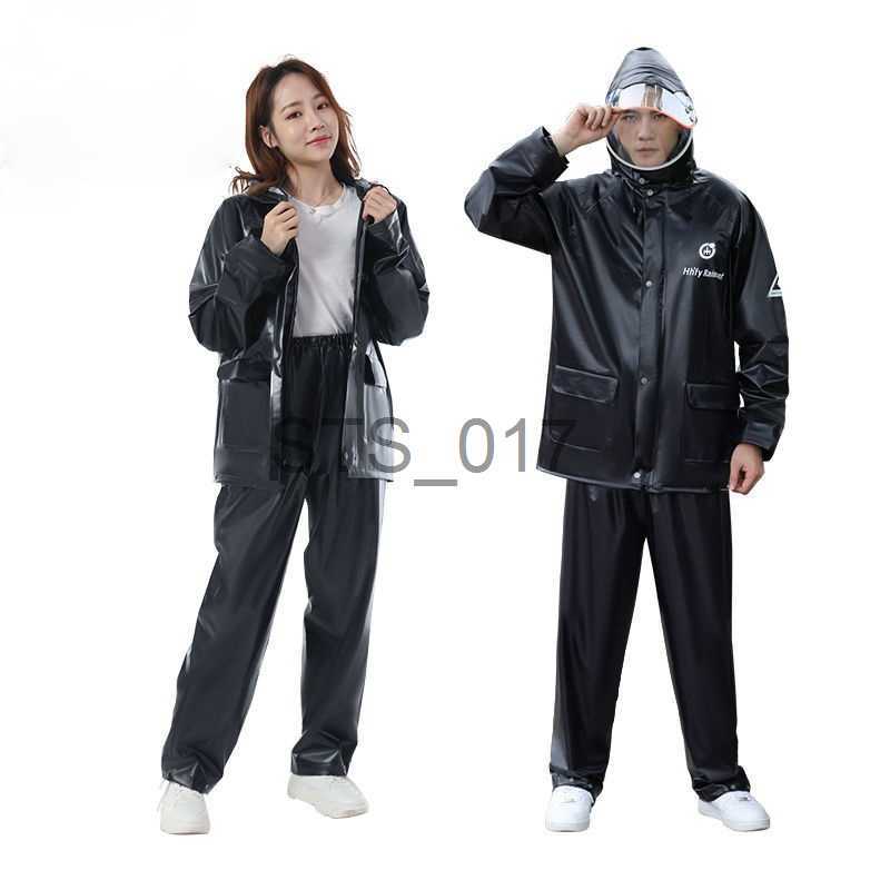 Raincoats Upgraded Waterproof Raincoat Suit Outdoor Fishing Fashion Sports Raincoat Unisex Riding Motorcycle Rainwear Suit Adult Rain x0724