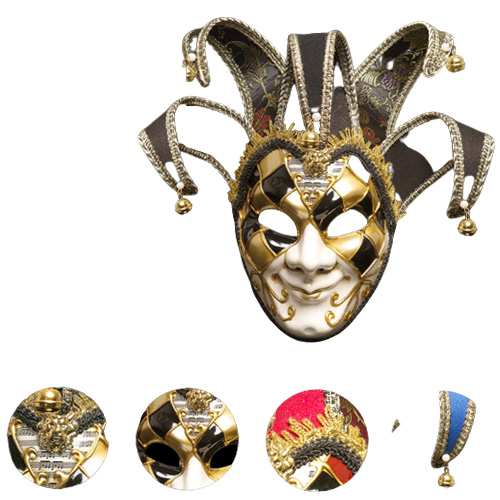 Italy Venice Style Mask 4417cm Christmas masquerade Full Face Antique mask 3 colors For Cosplay Night Club1017690