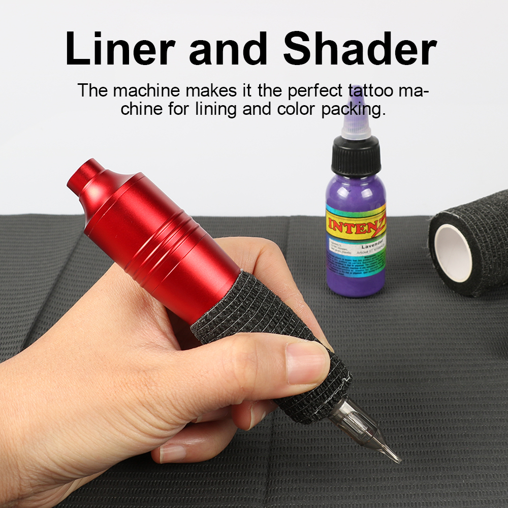 Tattoo Machine Full set of tattoo machine kit rotary pen set suitable for beginners mini tattoo power supply tattoo ink set with 10 ink cartridge need