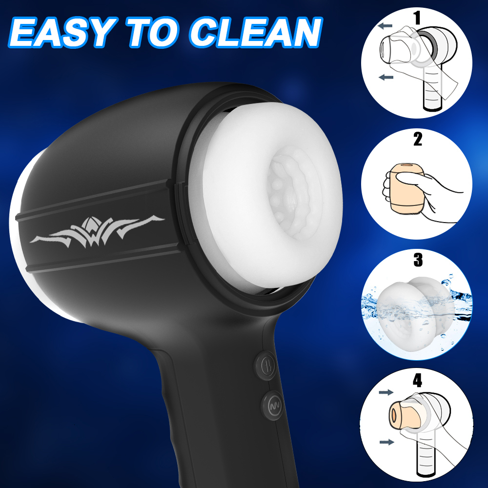 Masturbators Male Masturbation Automatic Stimulation Vibration Male Oral Sex Machine Masturbation Cup Sex Toys Male Adult Toys 230725