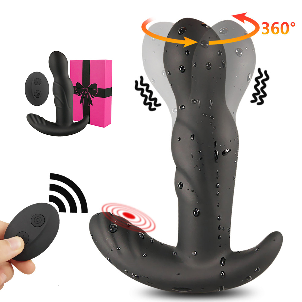 Vibrators 360 ° prostate massager rotary anal vibrator male masturbator hip plug vibrator sex toy 230725