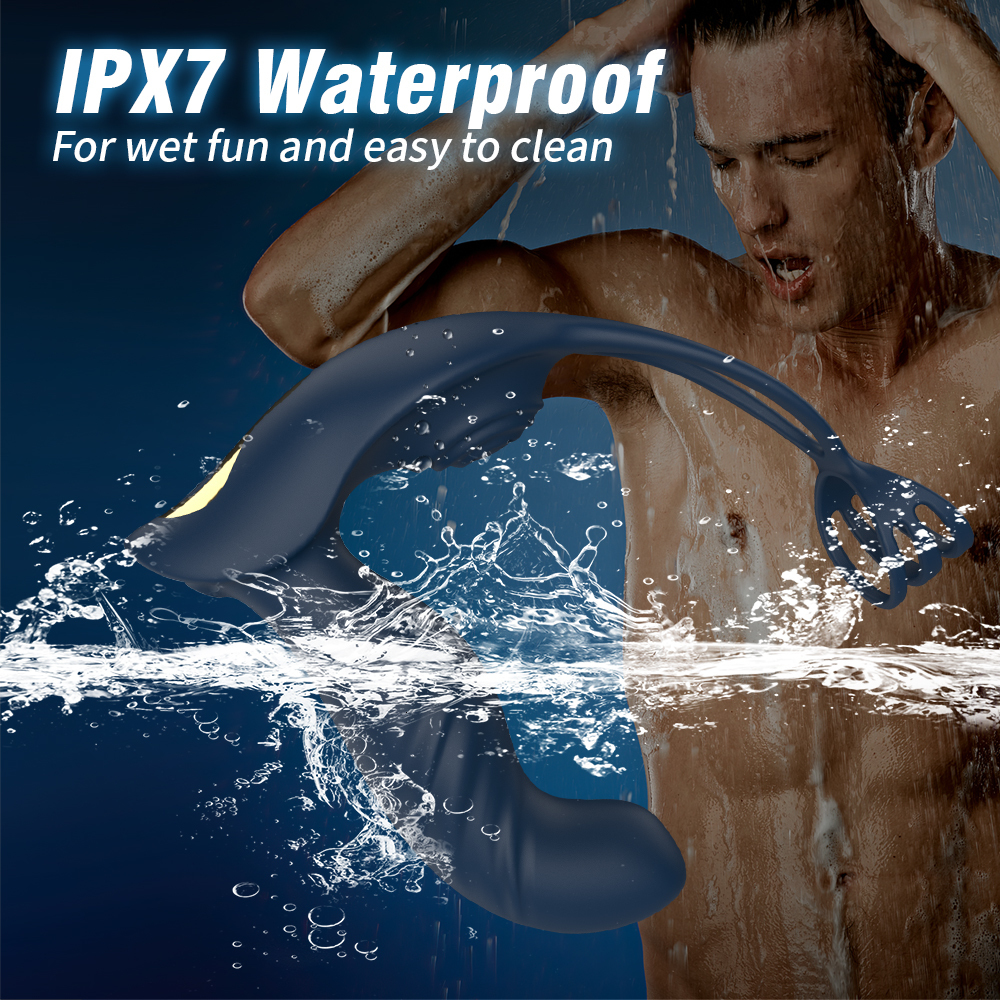 Anal Toys Anal vibrator prostate massager with Cock ring gingival delay implantation remote control anal massager 230724