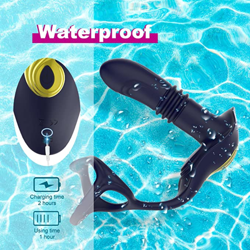 Anal Toys Massager anus vibrator male prostate massager Cock ring remote control buttock plug delay Ejaculation locking penis 230724