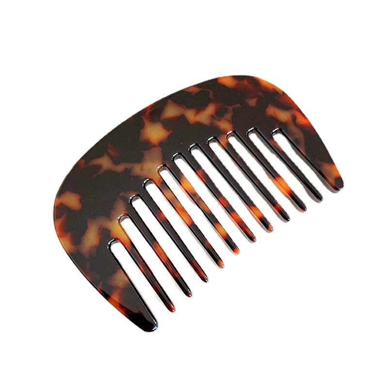 Fashion Marbling Pattern Hair Brushes Wholesale Detangle Hair Brush Comb U Shape Mini Portable Pocket Hair Comb