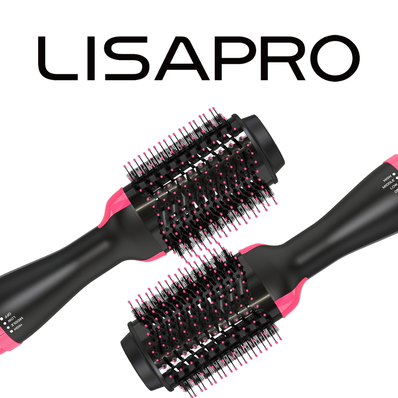Curling Irons LISAPRO 2 IN 1 One Step Hair Dryer and Volumizer Hair Straightener Air Brush Hair Curler Hair Beauty and Health Styling 230724