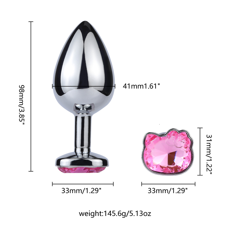 Adult Toys Metal anal plug suitable for men and women cute type and sexy anal sex toy sex game Couple buttocks plug Adult sex product 230724