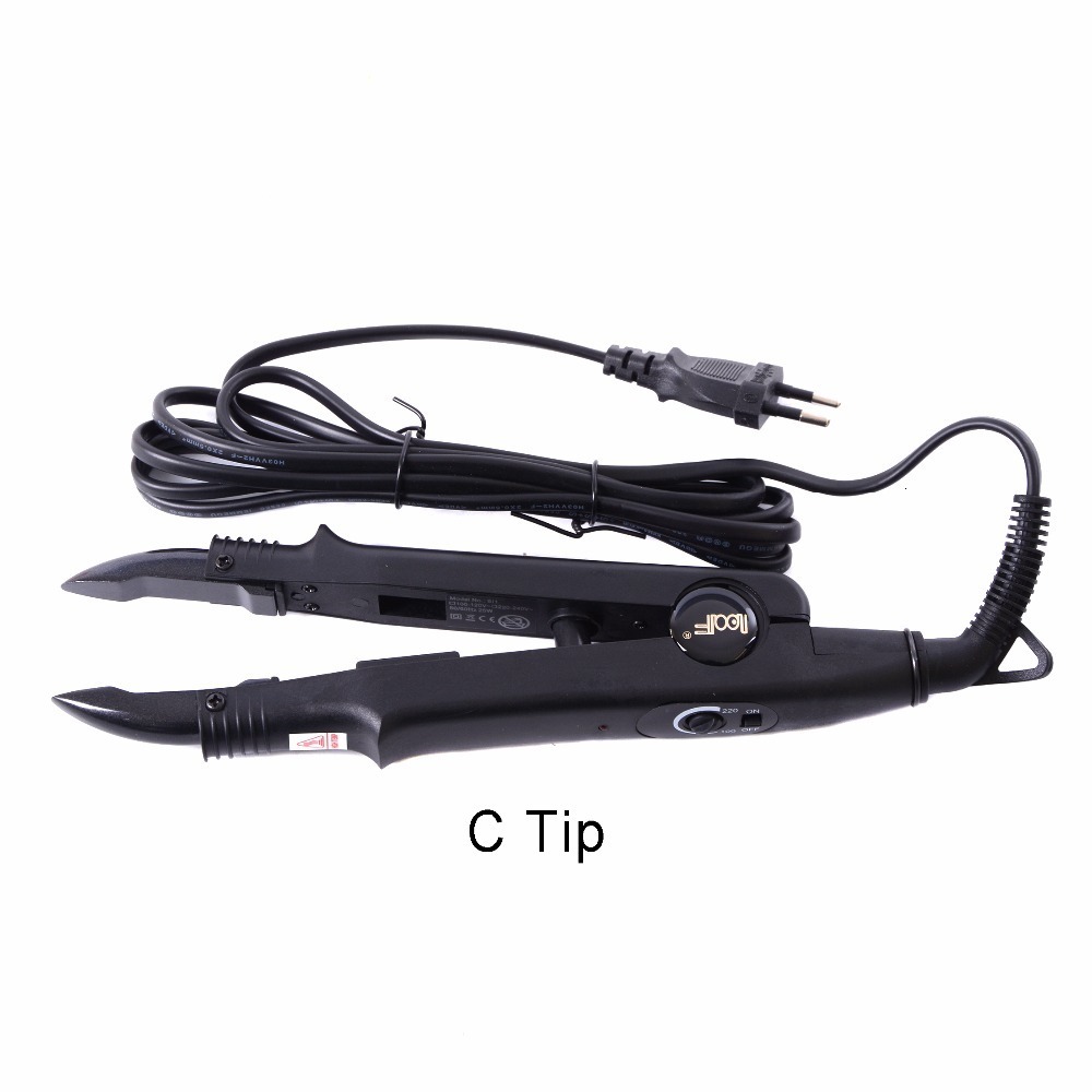 Connectors Adjustable Temperature Professional Hair Extension Fusion Iron Heat Connector Wand Iron Melting ToolEU outlet 230724