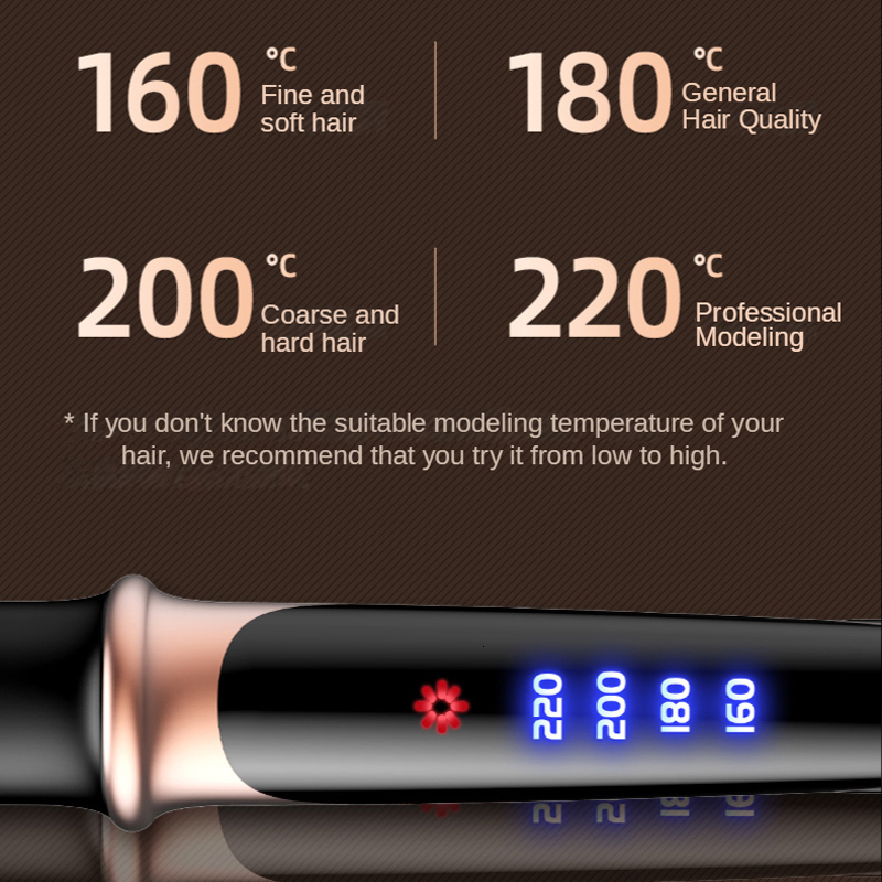 Hair Straighteners Four-Gear Adjustable Temperature 2in1 Professional Flat Iron Hair Straightener Fast Warm-up Styling Tool For Wet or Dry Hair 230724