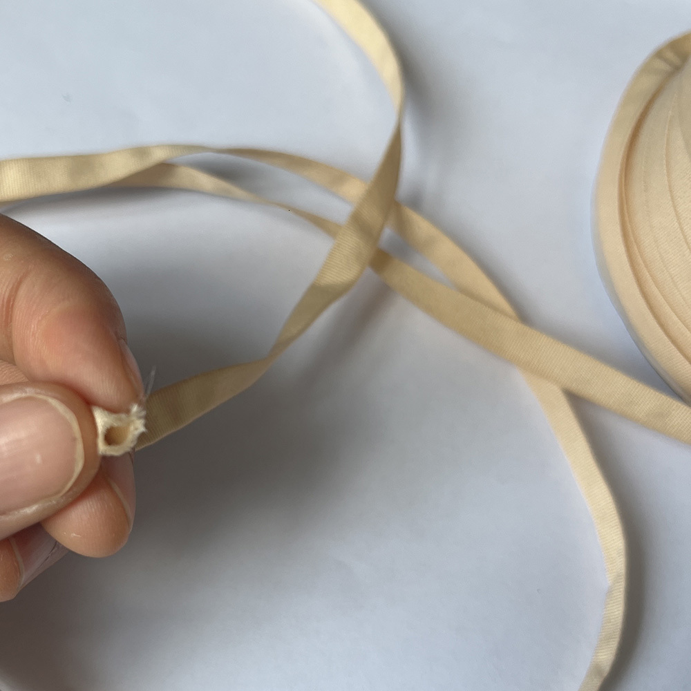 Wig Caps 200yardsroll 7mm Double Deck Cannulate Cloth Ribbon For Wig Base Ear Holder Ribbons 230724