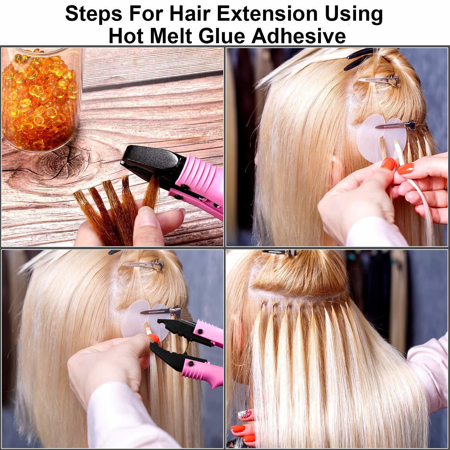 Connectors Variable Constant Heat hair extension iron Keratin Bonding Tools Professional fusion Heat connector machine hair extension kit 230724