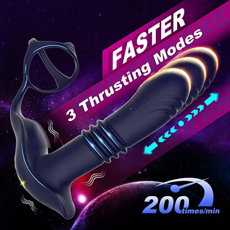 Anal Toys Massager anus vibrator male prostate massager Cock ring remote control buttock plug delay Ejaculation locking penis 230724