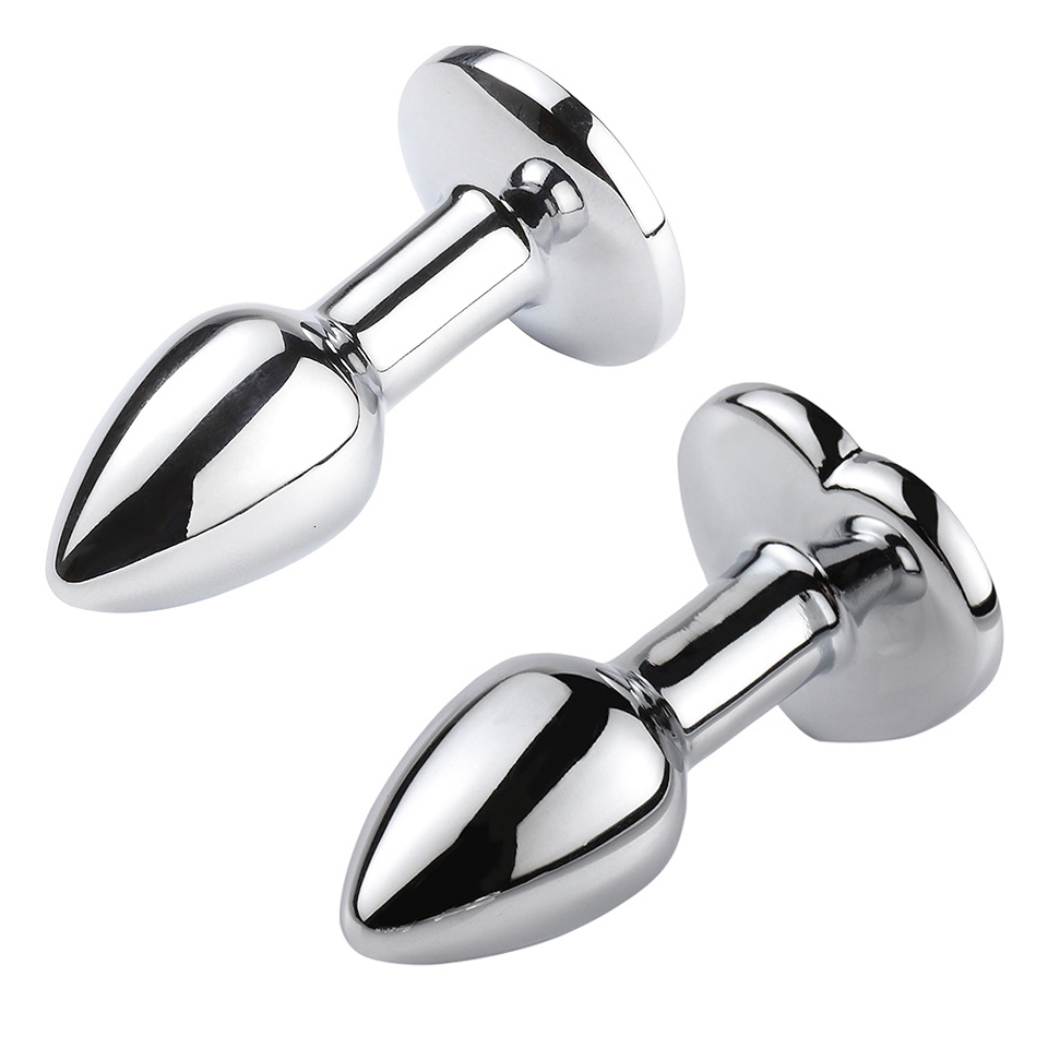 Adult Toys Metal anus hip plug heart stainless steel sex toy female Dildo sex massage stimulate anus trainer lovers game adult 230724