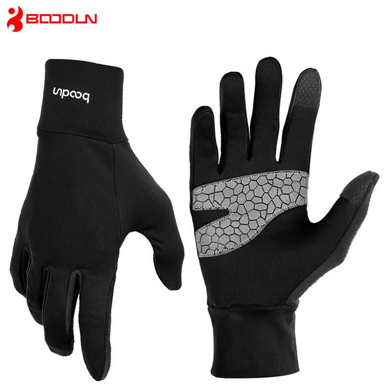 Ski Gloves BOODUN Winter Touch Screen Windproof Ski Gloves Men's Running Ski Board Gloves Bicycle Outdoor Sports Gloves 230725