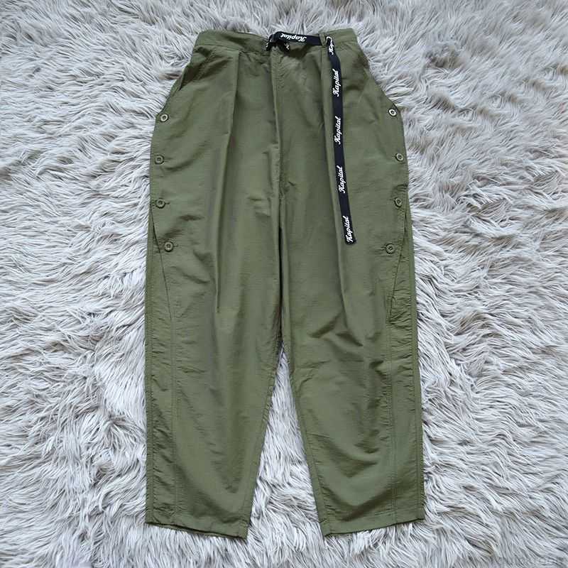 

Designer Fashion Clothing Mens Pants Kapital Kountry's Same Military Green Breasted Work Pants for Men and Women, Army green