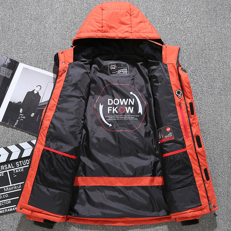 Skiing Jackets Thermal Winter Ski Suit Men Windproof Down Jacket and Bibs Pants Set Male Snow Costume Snowboard Wear Overalls 230725
