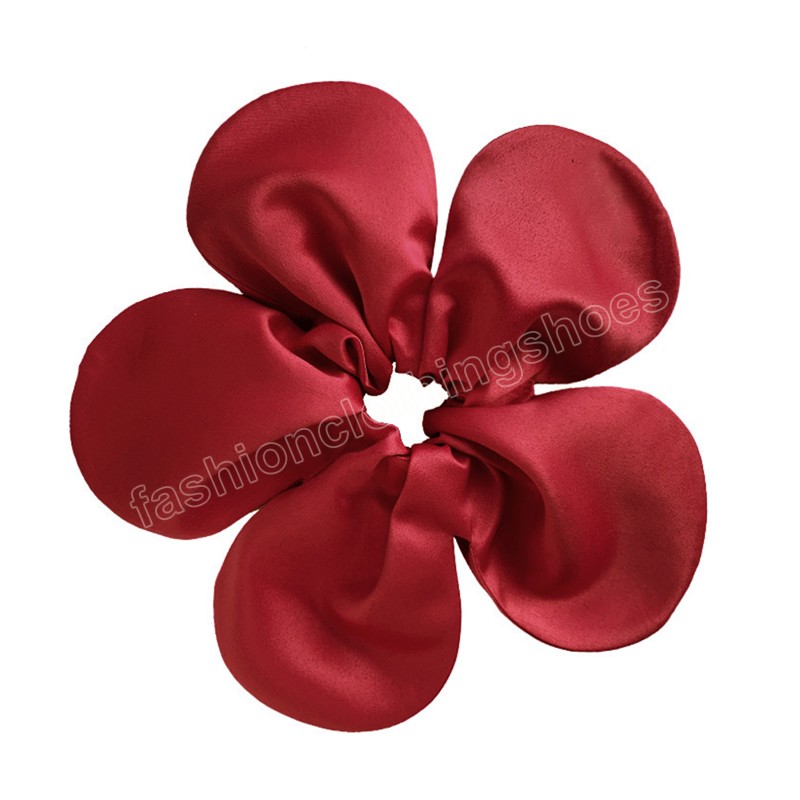 Flower Scrunchies Women Extra-Large Scrunchie Oversized Thick Elastic Fluffy Hair Ties Hair Scrunchies Ponytail Holder