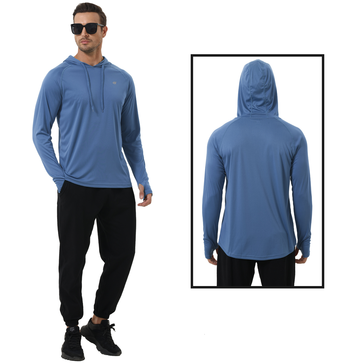 Mens Hoodies Sweatshirts UPF 50 Rash Guard Swim Shirt Athletic Hoodie Long Sleeve Fishing Hiking Workout Shirts Outdoor Beach Summer Cloth 230725