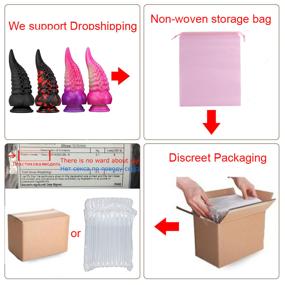 Adult Toys Huge silicone anal Dildo for female masturbation octopus tentacles anal plug Prostate massage hip plug anal sex toys 230724