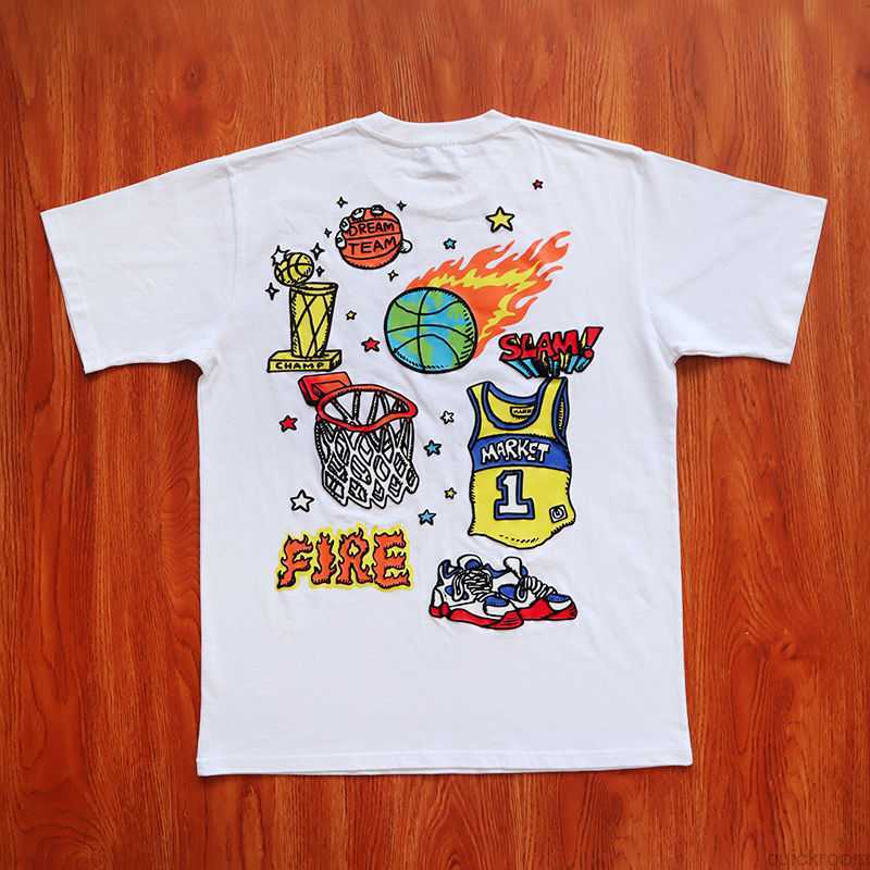 Designer Fashion Clothing Hip hop Tees TShirts Summer New Market Memorabilia T-shirt Cotton Short Sleeve T-shirt, Black
Designer Fashion Clothing Hip hop Tees TShirts Summer New Market Memorabilia T-shirt Cotton Short Sleeve T-shirt, Black