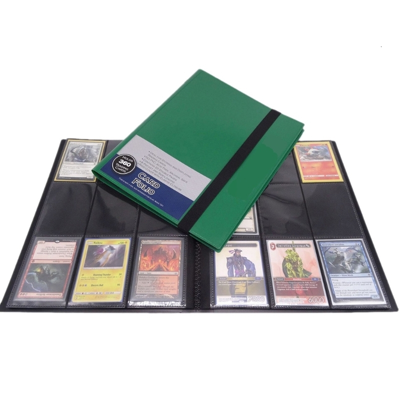 Outdoor Games Activities 360 Cards Capacity Pocket Holder Binders Albums for CCG Magic Yugioh Board Game Card Book Sleeve Holder 230725