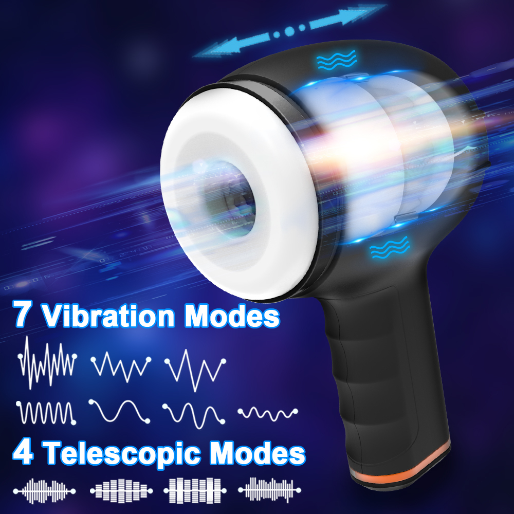 Masturbators Male Masturbation Automatic Stimulation Vibration Male Oral Sex Machine Masturbation Cup Sex Toys Male Adult Toys 230725