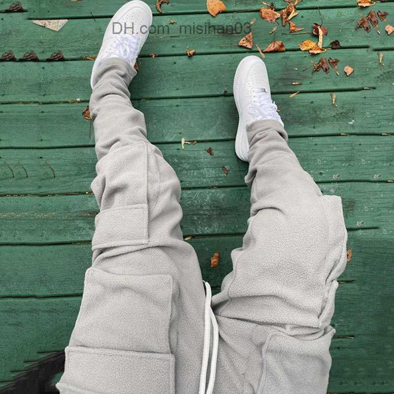 Men's Pants Men's Pants Fall Winter Streetwear Cargo Pockets Sweat Casual Trousers Mens Jogging Sweatpants 221130 Z230726