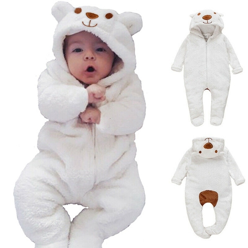 Rompers born Baby Boy Girl Kids Bear Hooded Romper Jumpsuit Bodysuit Clothes Outfits Long Sleeve Playsuit Toddler Outfit 230724