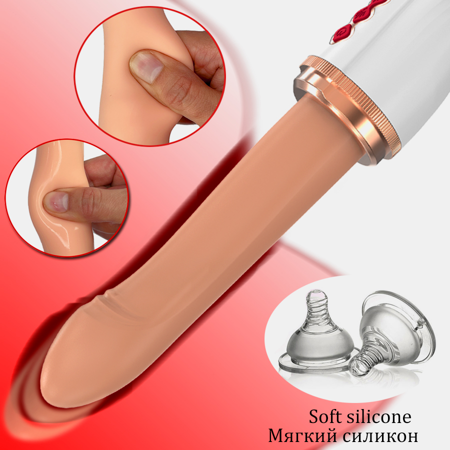 Vibrators Sex machine Dildo vibrator soft silicone automatic up and down massage machine 230725