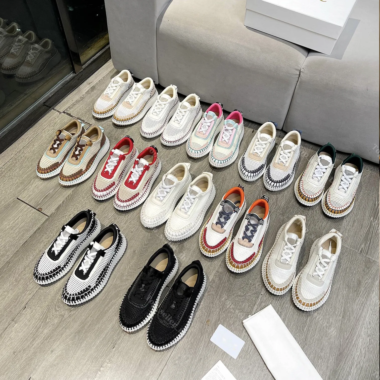 Designer Casual Shoes Women Sneakers NAMA Sneaker Platfrom Shoes Breathable Mesh Trainers Biscotti Trainer Comfortable Outdoor Sneaker