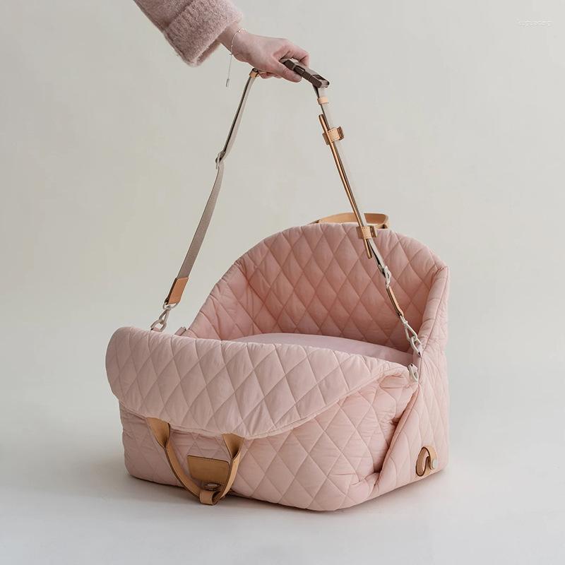 2025--Dog Carrier Pet Bag Kennel Nylon Waterproof Detachable Handbag Car Sofa Travel Cat Nest Puppy Bed Small Accessories